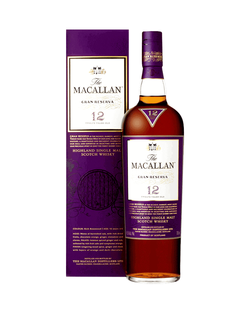 麥卡倫12年紫鑽單一純麥威士忌