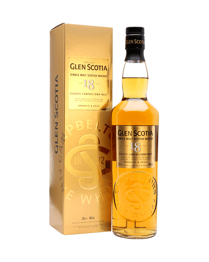 -GLEN SCOTIA 18 Years Single Malt Scotch Whisky-格蘭帝18年單一麥芽蘇格蘭威士忌700ml-加佳酒Plus9
