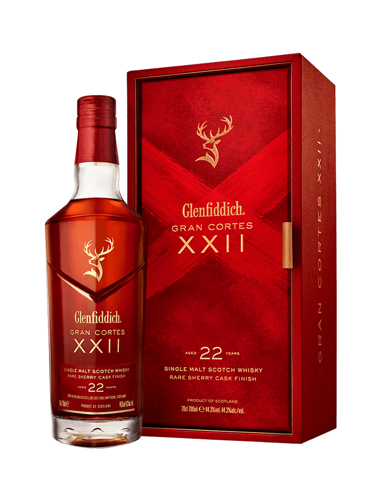 -Glenfiddich Gran Cortes XXII 22 Year Old Speyside Single Malt Scotch Whisky-格蘭菲迪22年璀璨系列雪莉酒桶單一麥芽蘇格蘭威士忌700ml-加佳酒Plus9