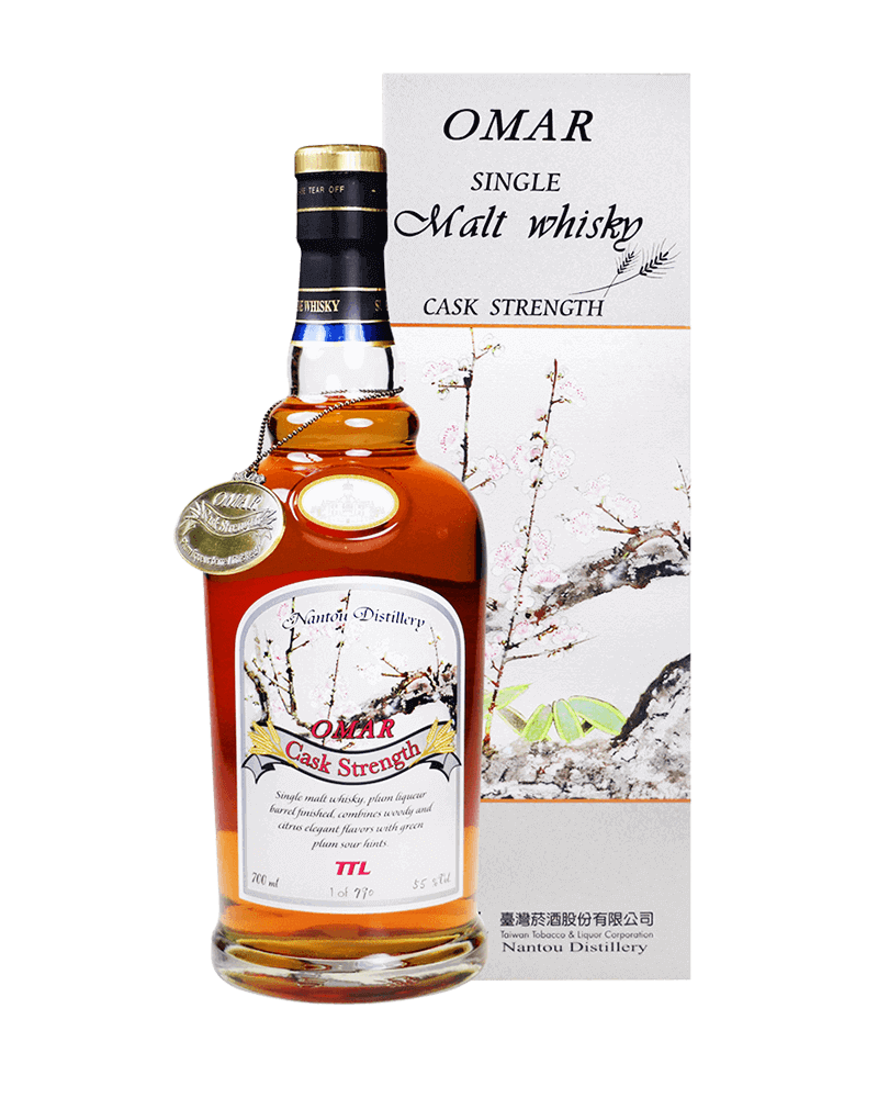 -Omar Plum Liqueur Finished Cask Strength Single Malt Taiwan Whisky-OMAR原桶強度梅子酒桶單一麥芽台灣威士忌700ml(舊版)-加佳酒Plus9