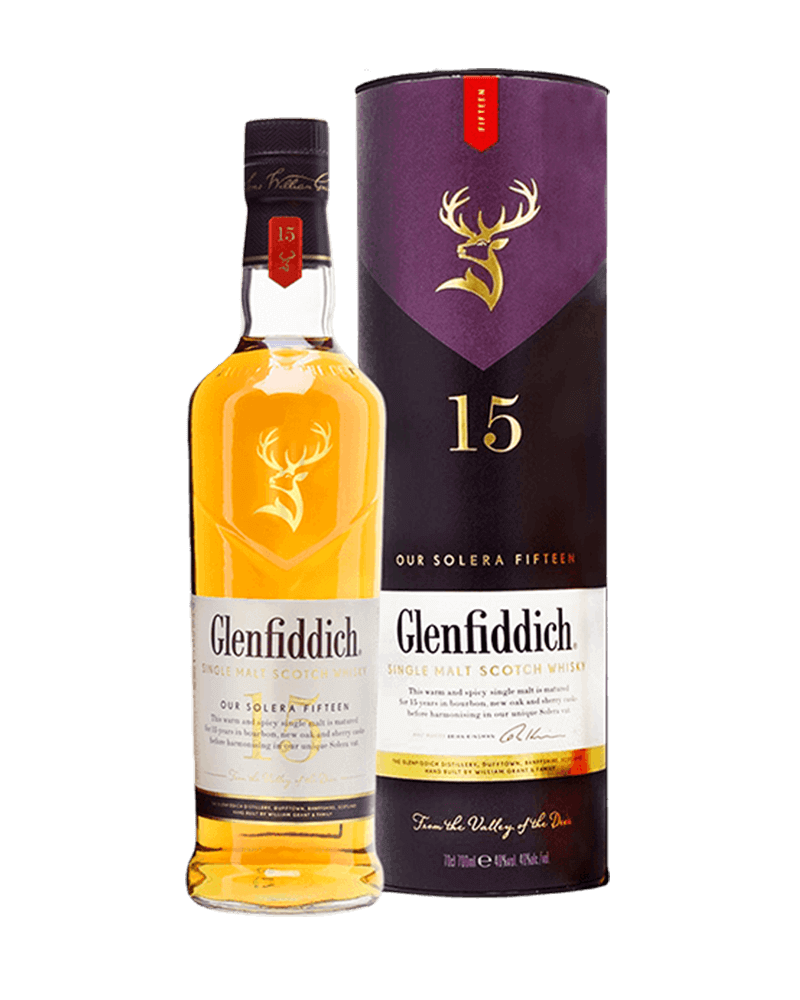 -Glenfiddich 15 Years Old Single Malt Scotch Whisky-格蘭菲迪15年單一麥芽蘇格蘭威士忌700ml-加佳酒Plus9