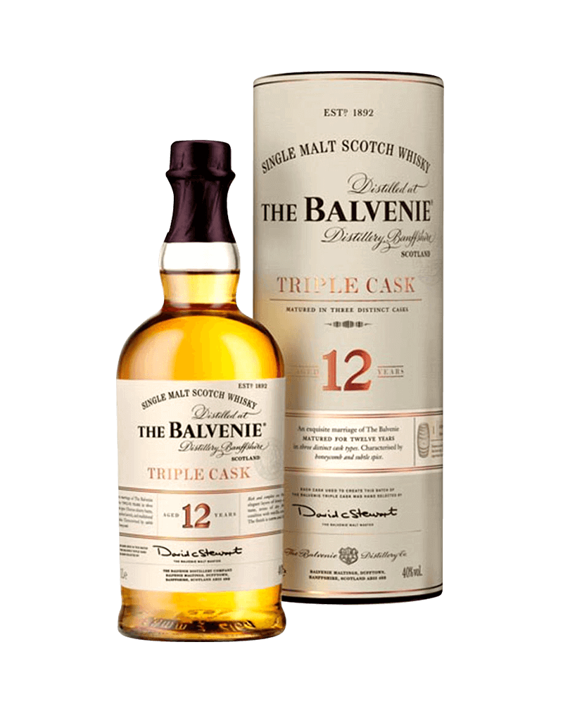 -Balvenie 12 Year Old Triple Cask Speyside Single Malt Whisky-百富12年三桶單一麥芽蘇格蘭威士忌1000ml-加佳酒Plus9