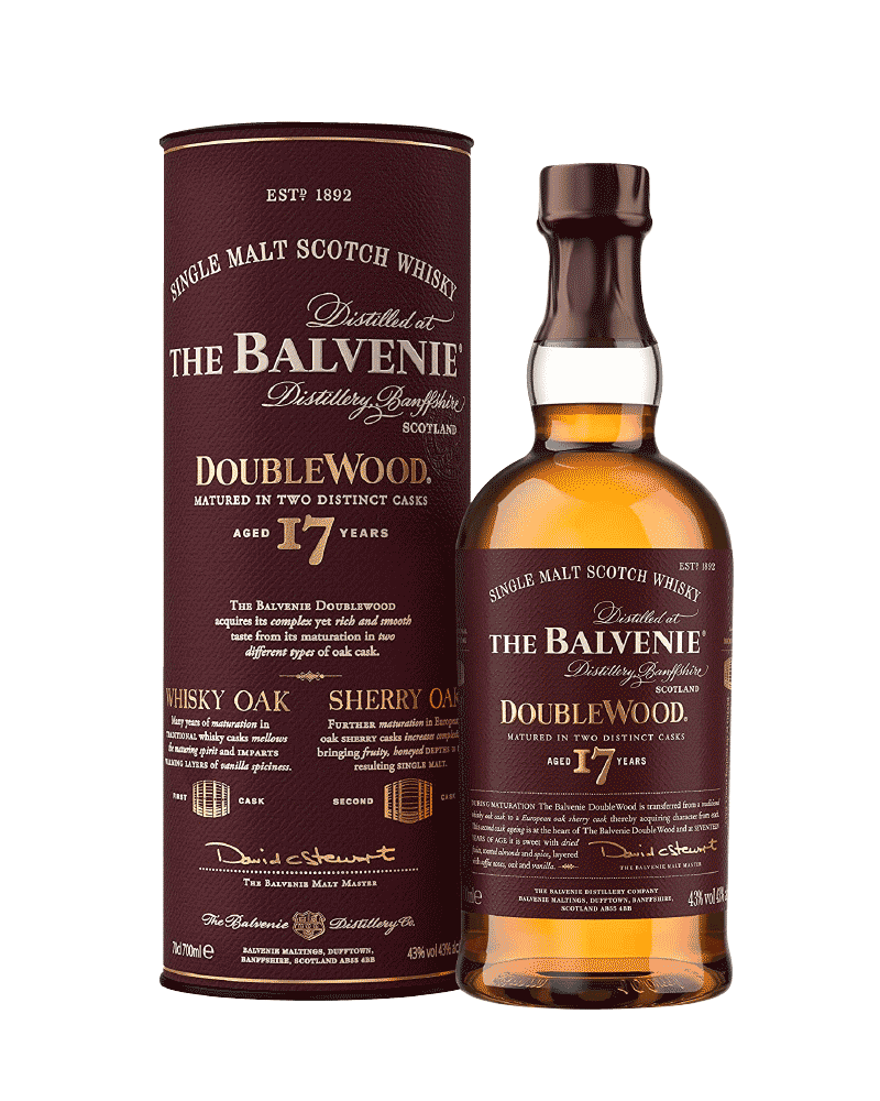 -Balvenie 17 Years Double Wood Speyside Single Malt Scotch Whisky-百富17年雙桶單一麥芽蘇格蘭威士忌700ml-加佳酒Plus9