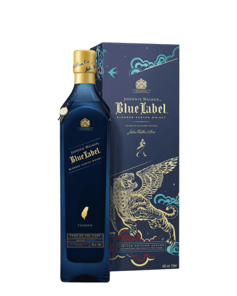 -Johnnie Walker Blue Label Years Of Tiger Blended Scotch Whisky-約翰走路藍牌虎年限定版調和蘇格蘭威士忌-加佳酒Plus9