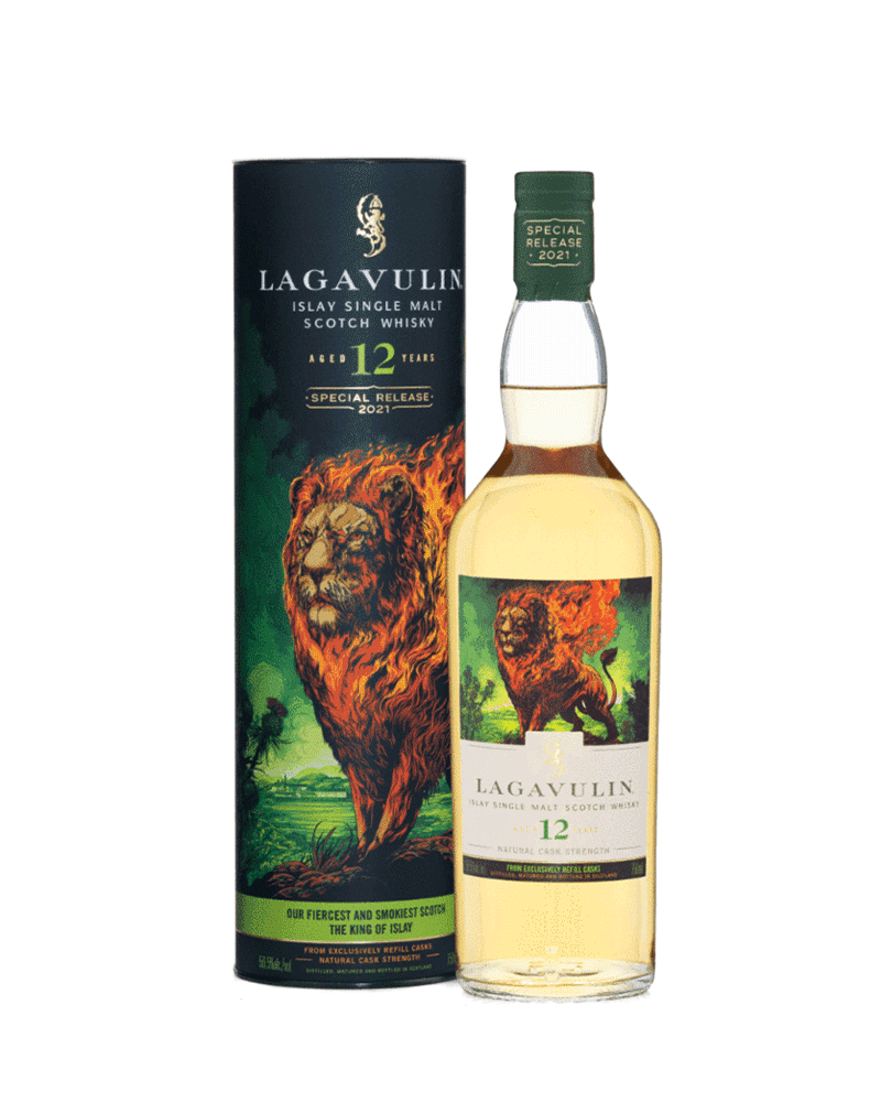 -Lagavulin 12 Years Special Release 2021 Single Malt Scotch Whisky-樂加維林12年烈焰雄獅(2021限量原酒臻選系列)單一麥芽蘇格蘭威士忌-加佳酒Plus9