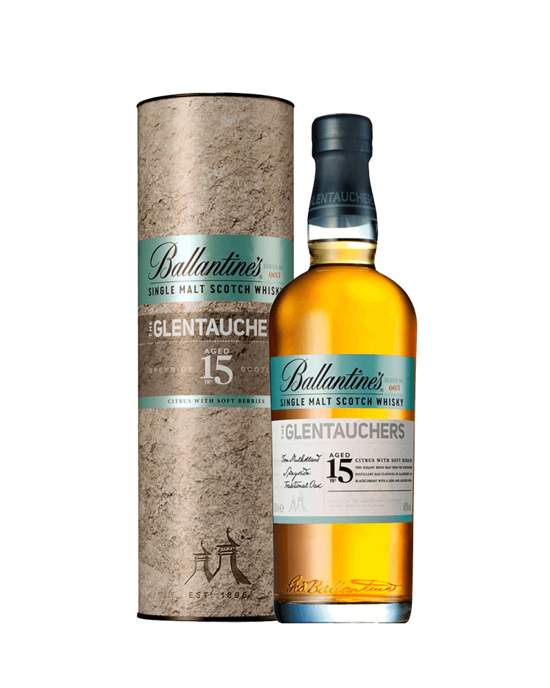 -Ballantine's Glentauchers 15 Years Single Malt Scotch Whisky-百齡罈15年格蘭道契爾單一麥芽蘇格蘭威士忌700ml-加佳酒Plus9