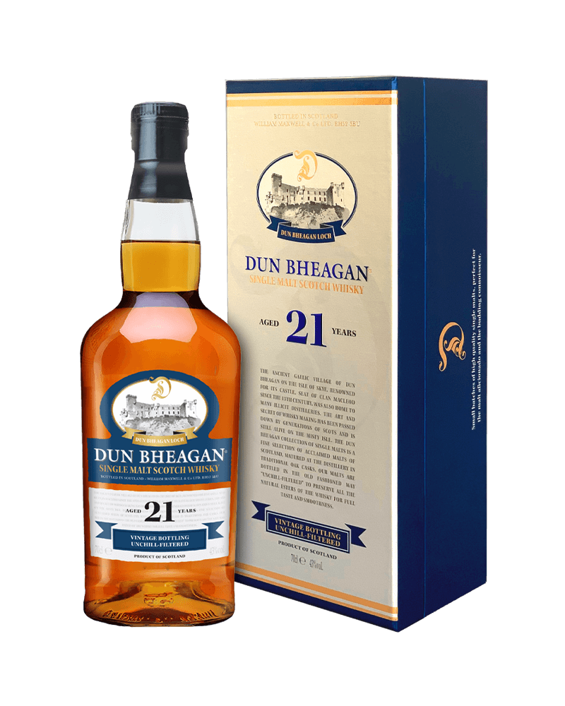 -Dun Bheagan 21 Year Old Single Malt Scotch Whisky-唐堡21年單一麥芽蘇格蘭威士忌700ml-加佳酒Plus9