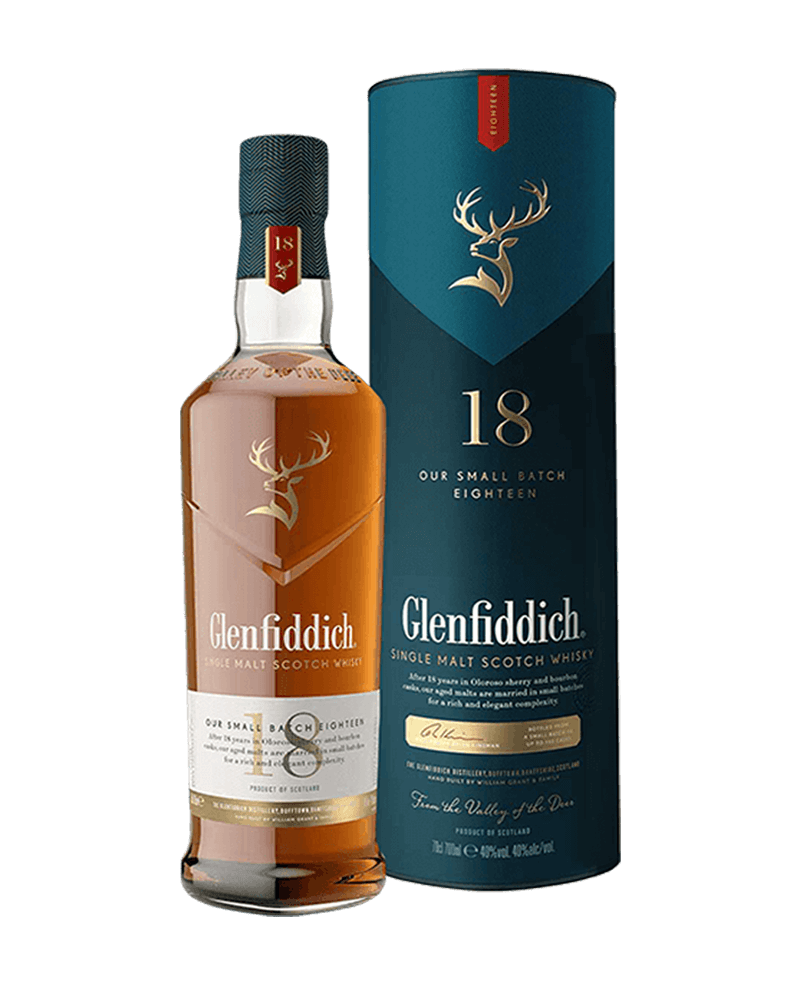 -Glenfiddich 18 Years Single Malt Scotch Whisky-格蘭菲迪18年單一麥芽蘇格蘭威士忌700ml-加佳酒Plus9