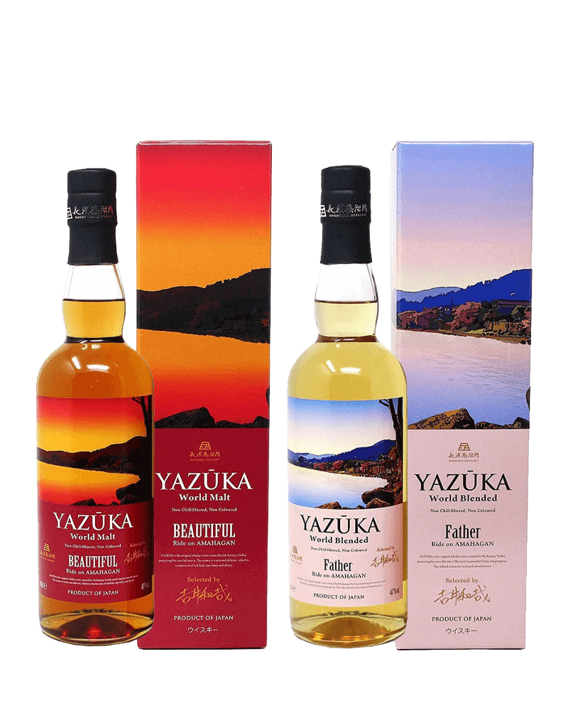 -YAZUKA Japan World Whisky Malt Beautiful & Father-長濱威士忌YAZUKA World Malt Beautiful & Father 雙瓶組-加佳酒Plus9