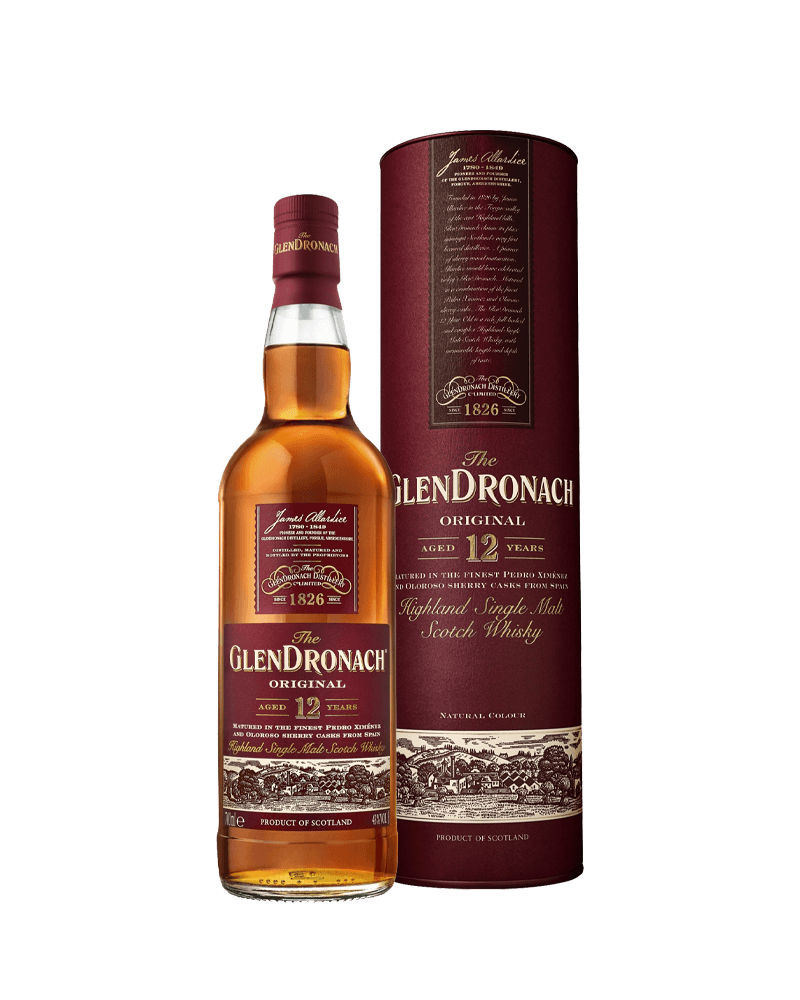 -Glendronach 12 Years Single Malt Scotch Whisky-格蘭多納12年六入成箱格蘭多納18年加購專用單一麥芽蘇格蘭威士忌700ml-加佳酒Plus9
