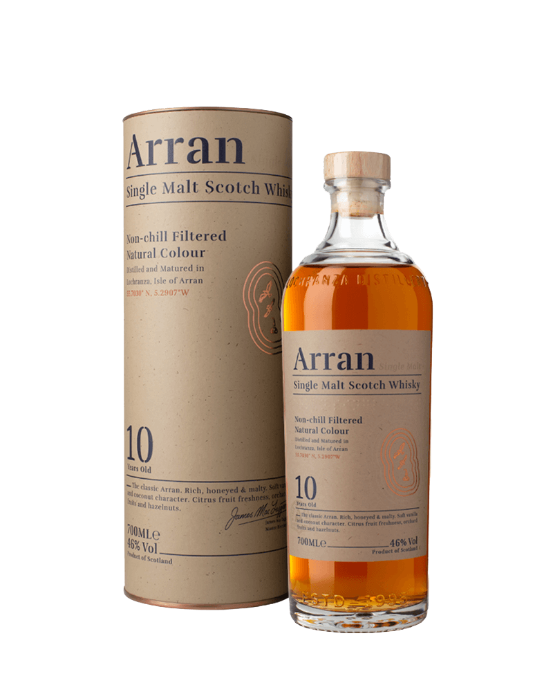 -Arran 10 Years Single Malt Scotch Whisky-愛倫10年蘇格蘭單一麥芽蘇格蘭威士忌700ml-加佳酒Plus9