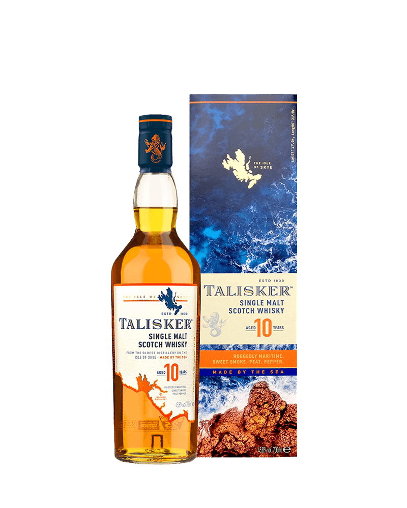 -Talisker 10 Years Old Single Malt Scotch Whisky-泰斯卡10年單一麥芽蘇格蘭威士忌700ml-加佳酒Plus9