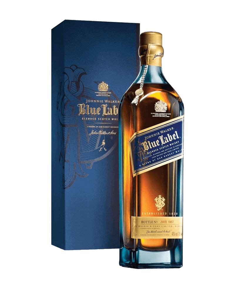 -JOHNNIE WALKER BLUE LABEL Blened Scotch Whisky-約翰走路藍牌調和蘇格蘭威士忌750ml-加佳酒Plus9