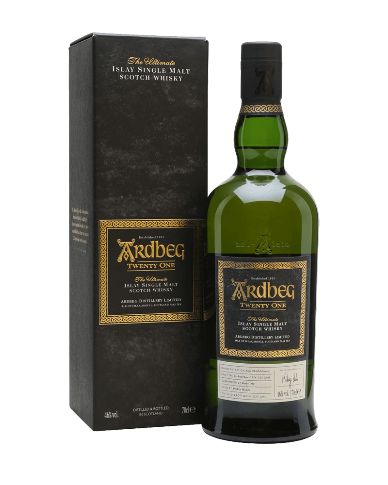 Ardbeg-Ardbeg 21 Years Ex-Bourbon Single Malt Scotch Whisky-雅柏(阿貝)21年單一麥芽蘇格蘭威士忌-加佳酒Plus9