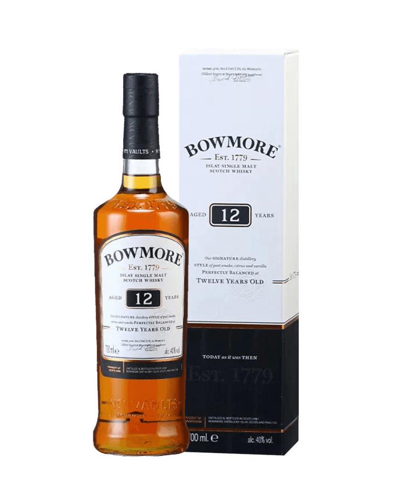 -Bowmore 12 Years Islay Single Malt Scotch Whisky-波摩12年單一麥芽蘇格蘭威士忌-加佳酒Plus9