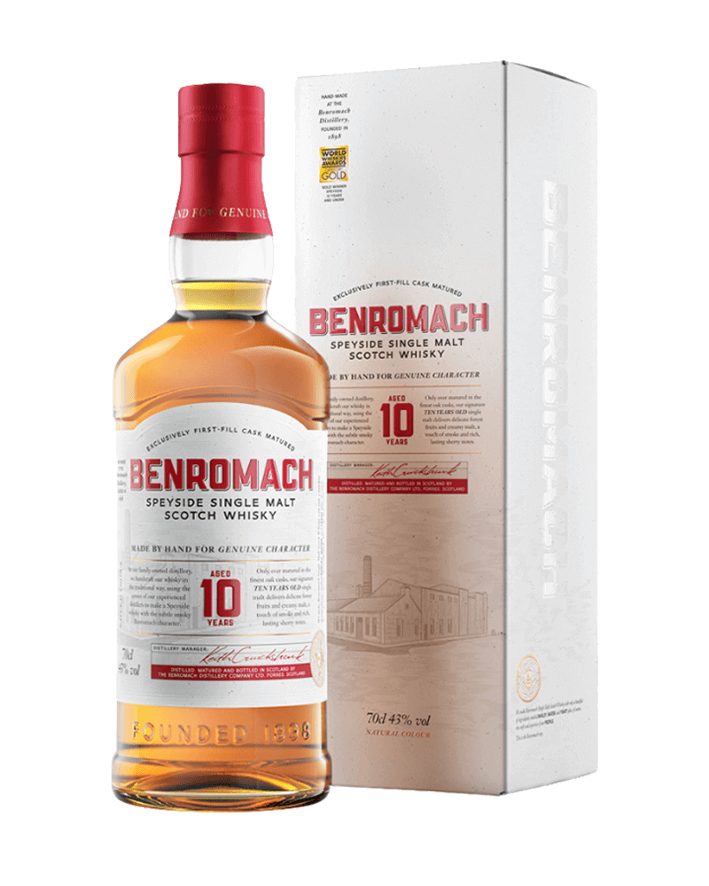 -Benromach 10 Years Single Malt Scotch Whisky-百樂門10年單一麥芽蘇格蘭威士忌-加佳酒Plus9