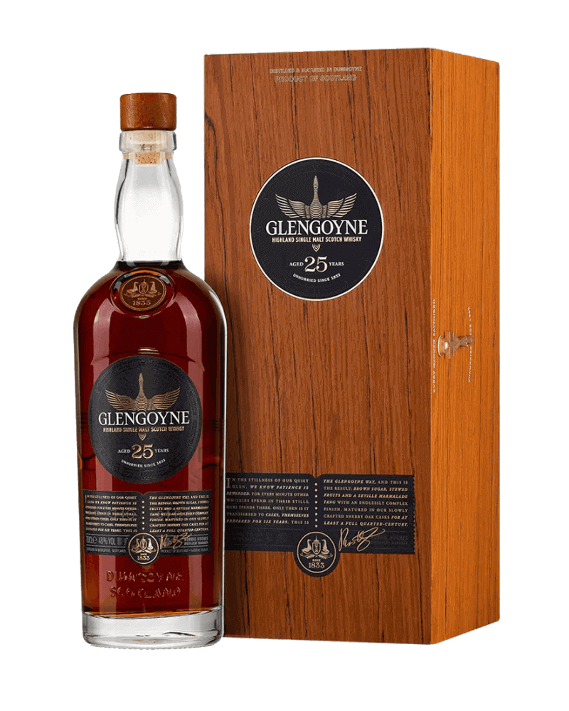 -GlenGoyne 25 Years Single Malt Scotch Whisky-格蘭哥尼25年單一麥芽蘇格蘭威士忌-加佳酒Plus9