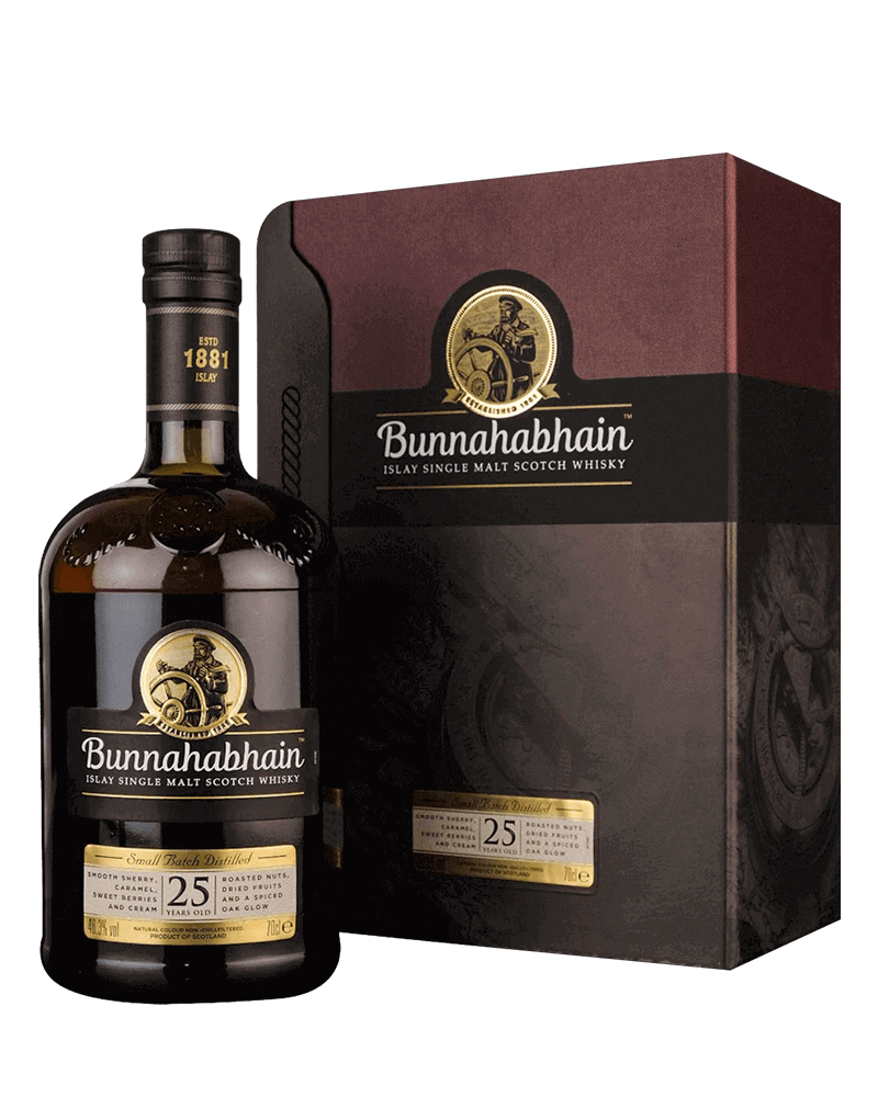 -Bunnahabhain 25 Years Single Malt Scotch Whisky-布納哈本25年單一麥芽蘇格蘭威士忌700ml-加佳酒Plus9