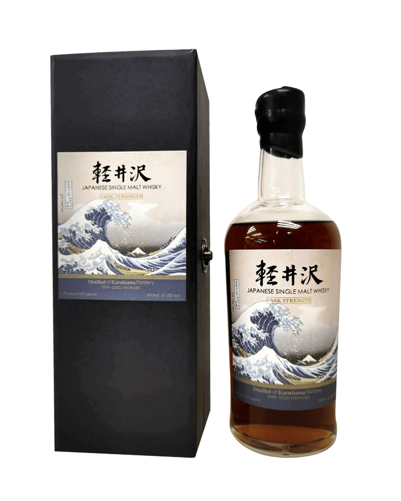 -Karuizawa 1999-2000 Vintages Fugaku Sanjurokkei 1st Release Single Malt Japan Whisky-Karuizawa輕井澤富嶽36景第1景海浪 Vintage 1999-2000 61%-加佳酒Plus9