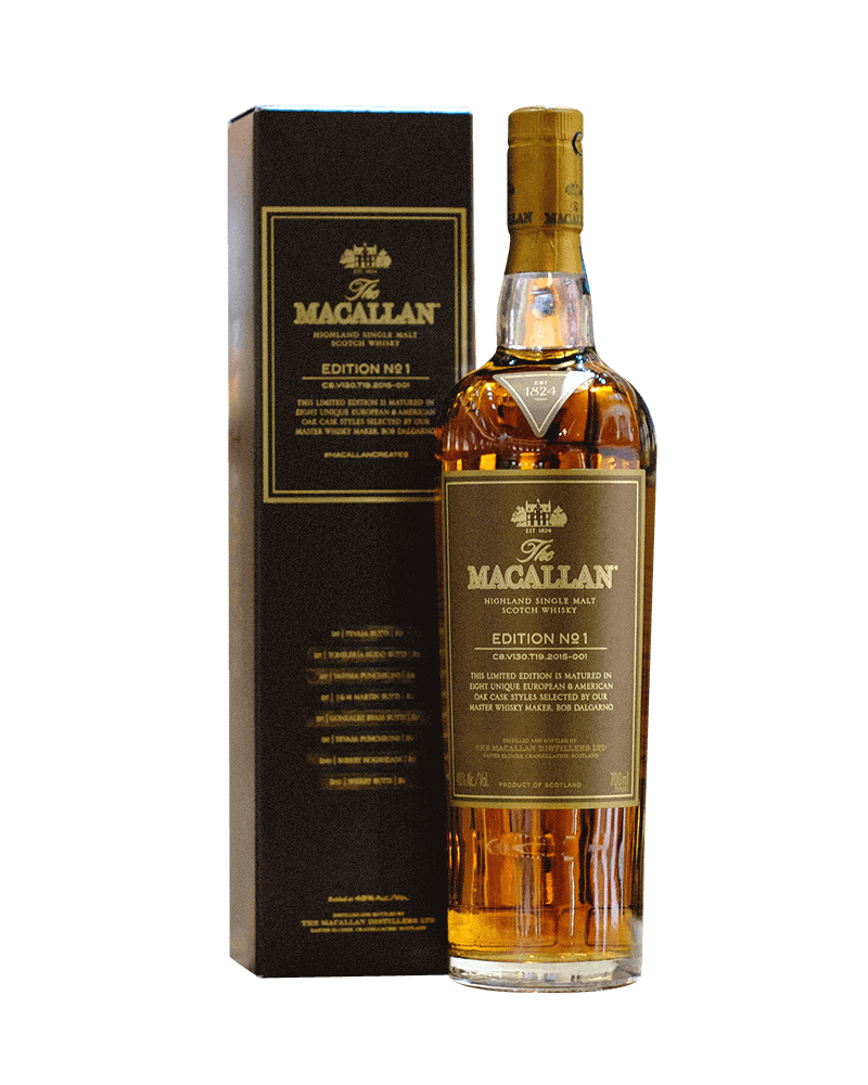 -Macallan Edition-No.1 Single Malt Scotch Whisky-麥卡倫Edition No.1單一麥芽蘇格蘭威士忌700ml-加佳酒Plus9