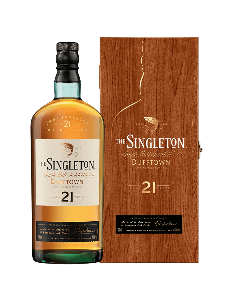 -Singleton Of Dufftown 21 Years Old Single Malt Scotch Whisky-蘇格登21年歐版(木盒)單一麥芽蘇格蘭威士忌-加佳酒Plus9