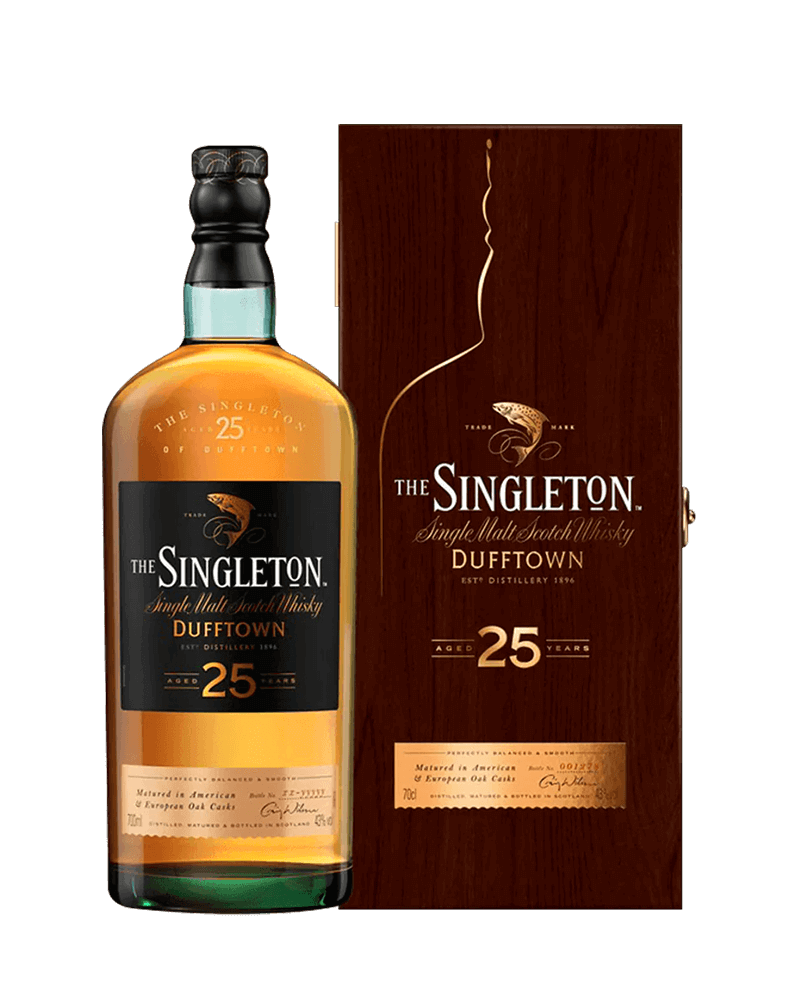 -Singleton Of Dufftown 25 Years Old Single Malt Scotch Whisky-蘇格登25年歐版(木盒)單一麥芽蘇格蘭威士忌-加佳酒Plus9
