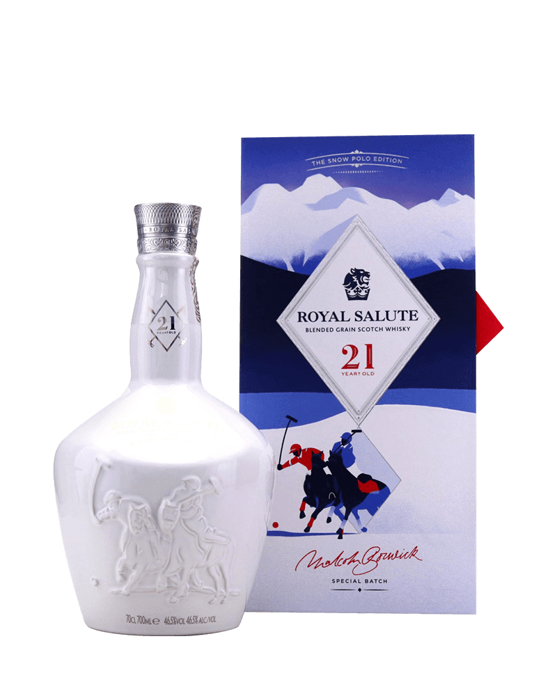 -Royal Salute 21 Years Snow Polo Edition Blended Scotch Whisky-皇家禮炮21年馬球系列第三版雪地馬球限量版調和式蘇格蘭威士忌-加佳酒Plus9