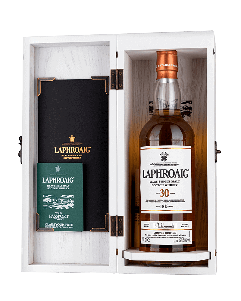 -Laphroaig 30 Years 53.5% Islay Single malt Scotch Whisky-拉弗格30年53.5%單一麥芽蘇格蘭威士忌700ml-加佳酒Plus9