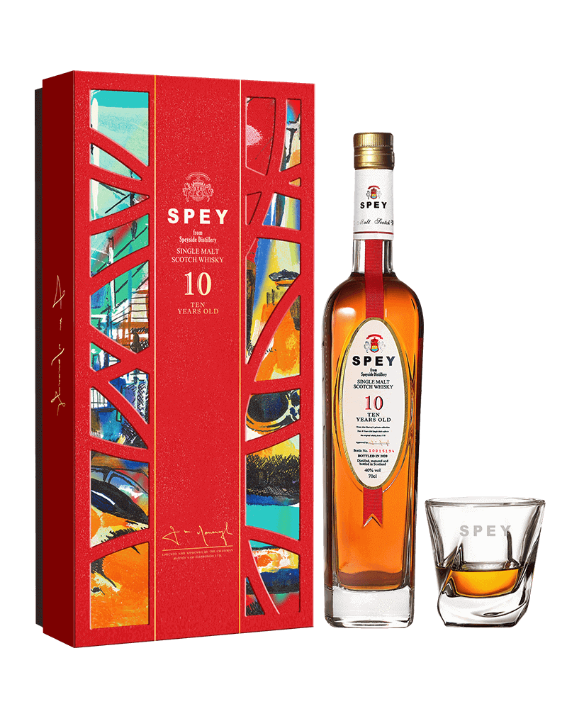 -Spey 10 Years 2023 New Year Single Malt Scotch Whisky Gift Box-詩貝SPEY10年新年限定禮盒-加佳酒Plus9