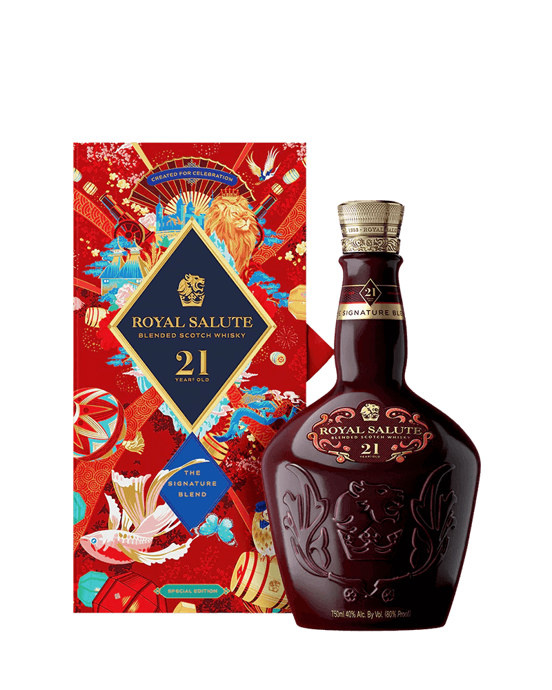 -Royal Salute 21 Years 2023 Chinese New Year Special Edition Blended Scotch Whisky-皇家禮炮21年2023金玉滿堂限定款調和蘇格蘭威士忌禮盒700ml-加佳酒Plus9