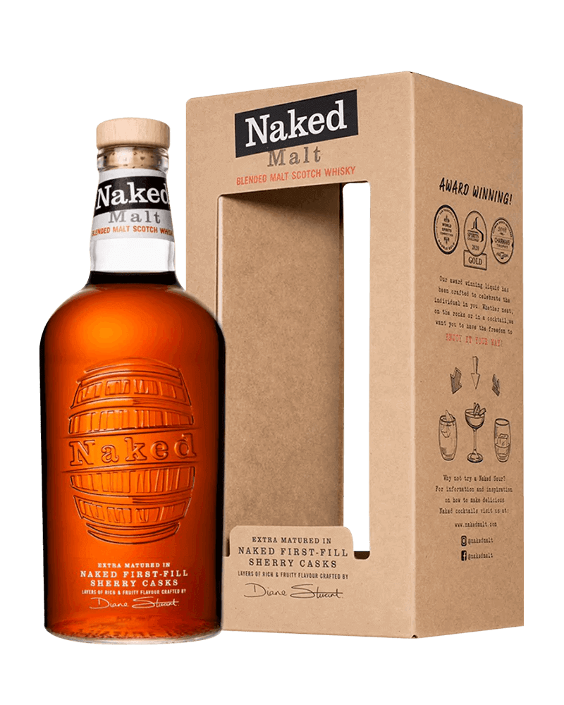 -Naked Malt Extra Matured In First Sherry Cask Blended Scotch Whisky-裸鑽初次雪莉桶調和威士忌700ml-加佳酒Plus9
