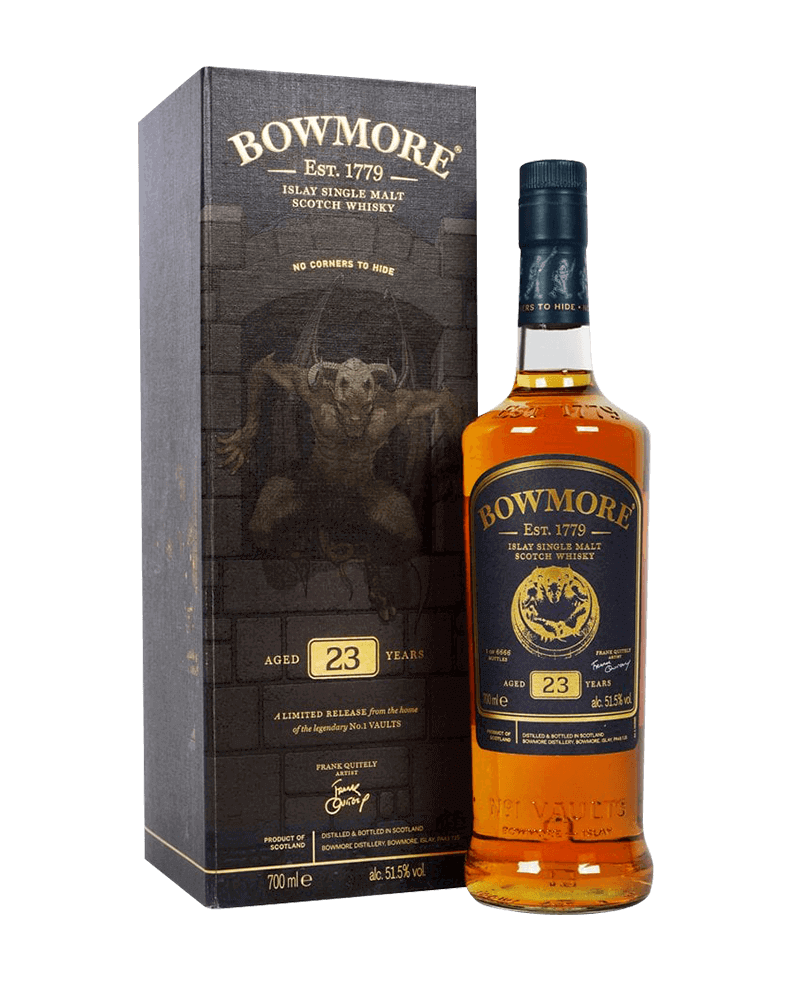 -Bowmore 23 Years No Corners To Hide Single Malt Scotch Whisky-波摩23年原酒惡魔No Corners to Hide系列單一麥芽蘇格蘭威士忌700ml-加佳酒Plus9