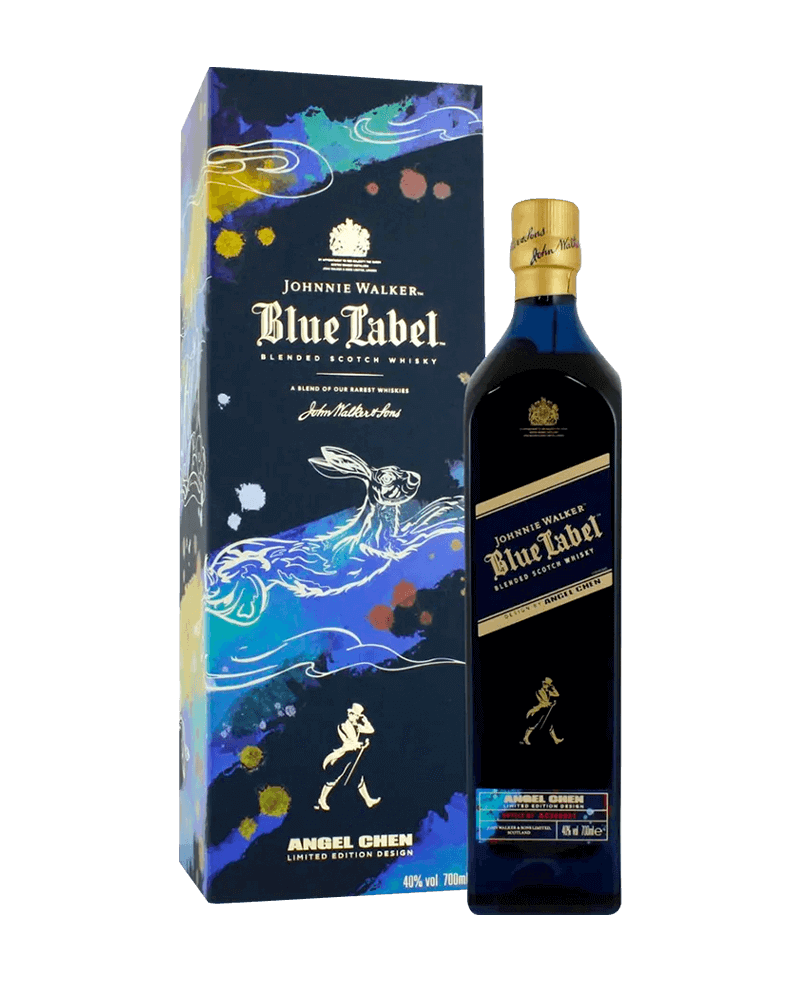 -Johnnie Walker Blue Label Years Of Rabbit Blended Scotch Whisky-約翰走路藍牌躍兔迎春新年限定版調和蘇格蘭威士忌750ml-加佳酒Plus9