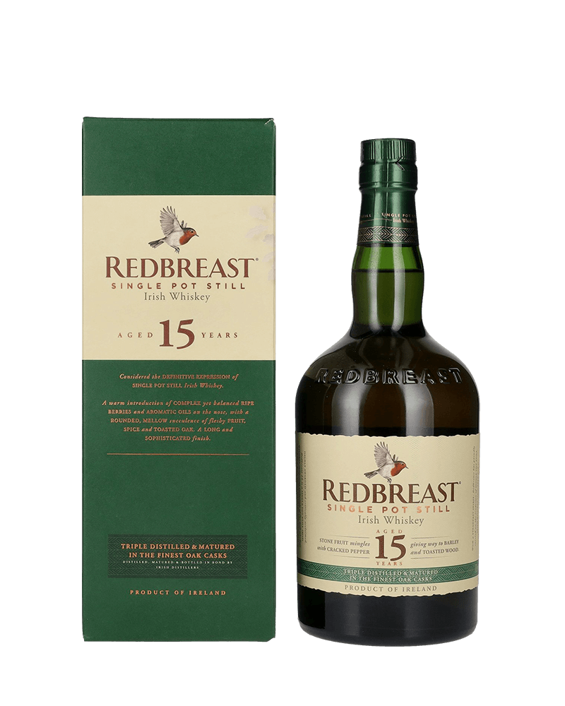 -Redbreast 15 Years Pot Still Single Malt Irish Whiskey-愛爾蘭知更鳥15年單一麥芽愛爾蘭威士忌700ml-加佳酒Plus9