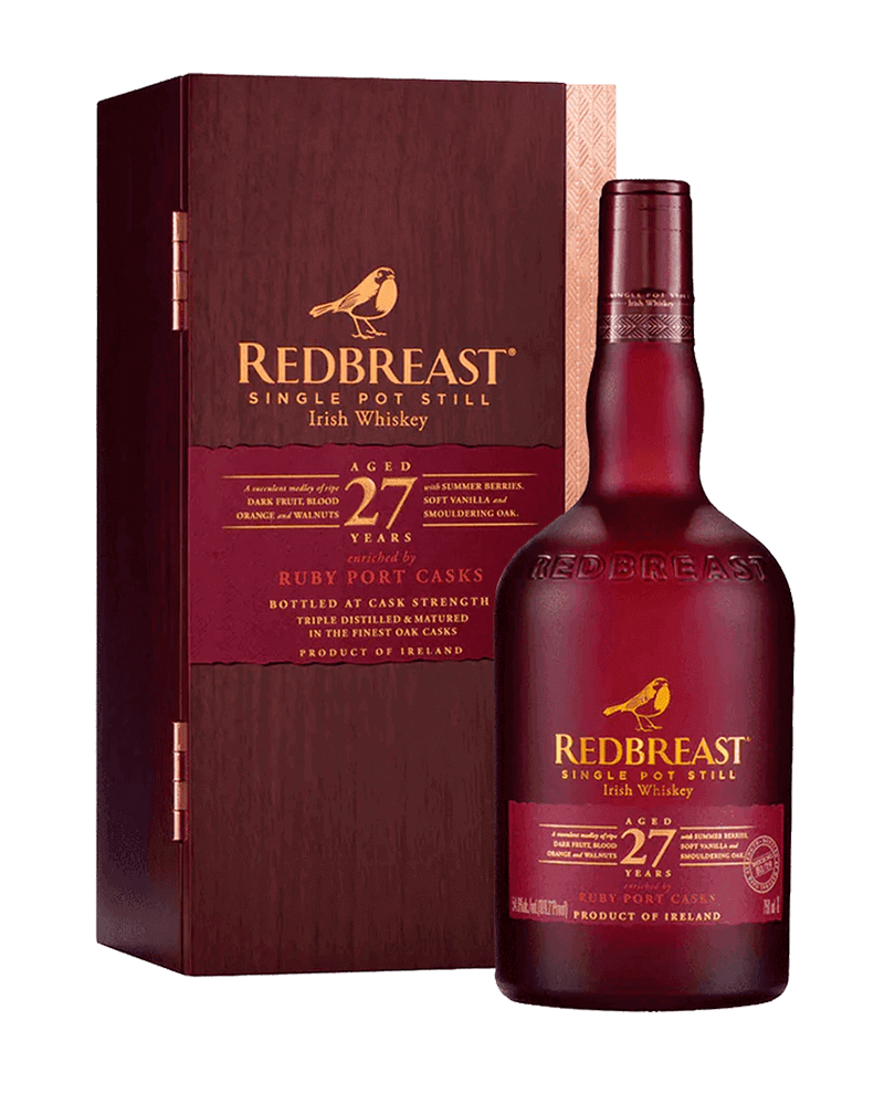 -Redbreast 27 Years Ruby Port Casks Single Pot Still Irish Whiskey-知更鳥27年波特桶愛爾蘭單一麥芽愛爾蘭威士忌700ml-加佳酒Plus9
