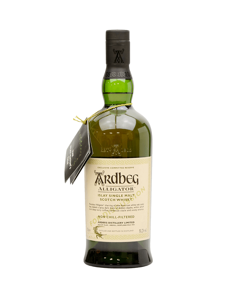 -Ardbeg Alligator For Discussion 51.2% Islay Single Malt Scotch Whisky-Ardbeg雅柏(阿貝)Alligator白鱷魚白標會員版51.2%單一麥芽蘇格蘭威士忌700ml-加佳酒Plus9