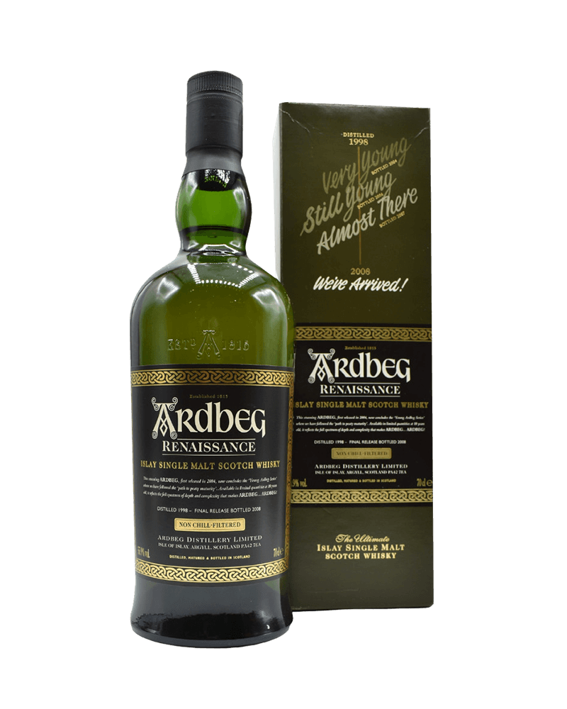 -Ardbeg Renaissance 55.9% Islay Single Malt Scotch Whisky-Ardbeg雅柏(阿貝)1998~2008 Renaissance文藝復興青春系列55.9%單一麥芽蘇格蘭威士忌700ml-加佳酒Plus9