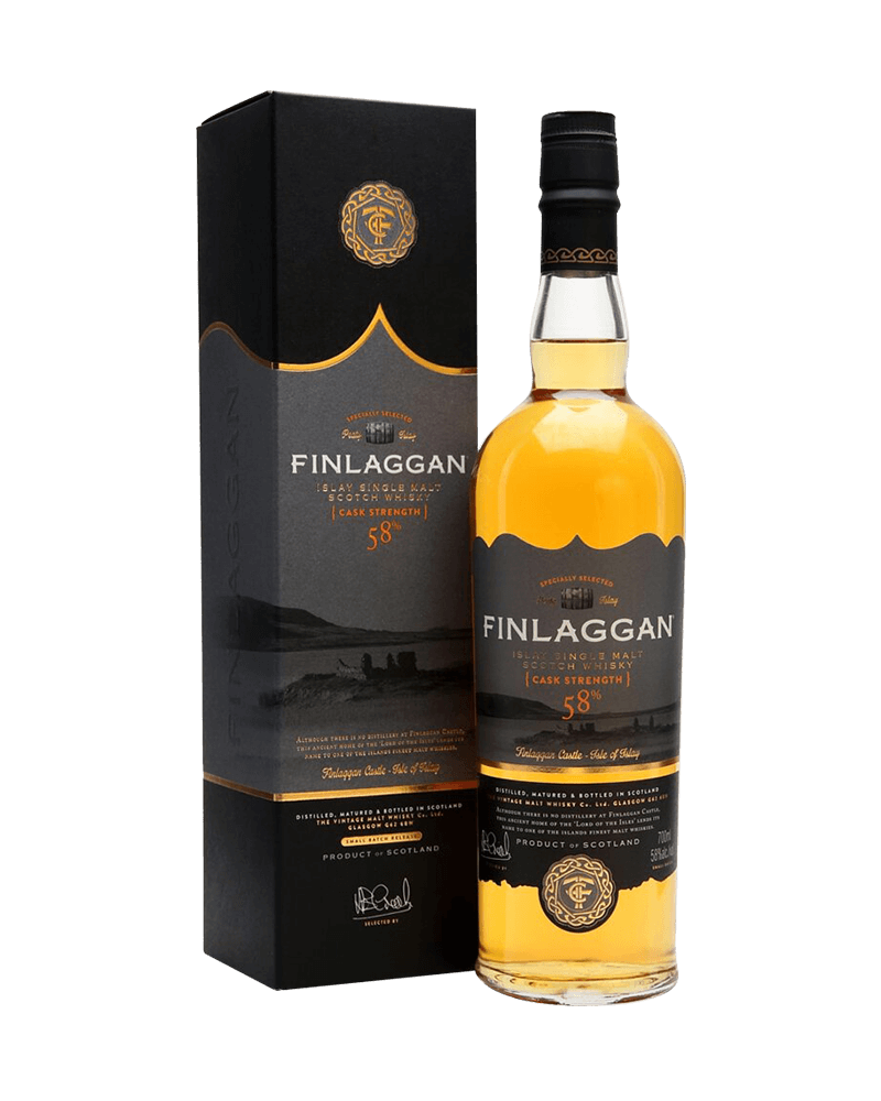-Finlaggan Cask Strength 58% Islay Single Malt Scotch Whisky-Finlaggan艾雷瘋原桶強度單一麥芽蘇格蘭威士忌700ml-加佳酒Plus9
