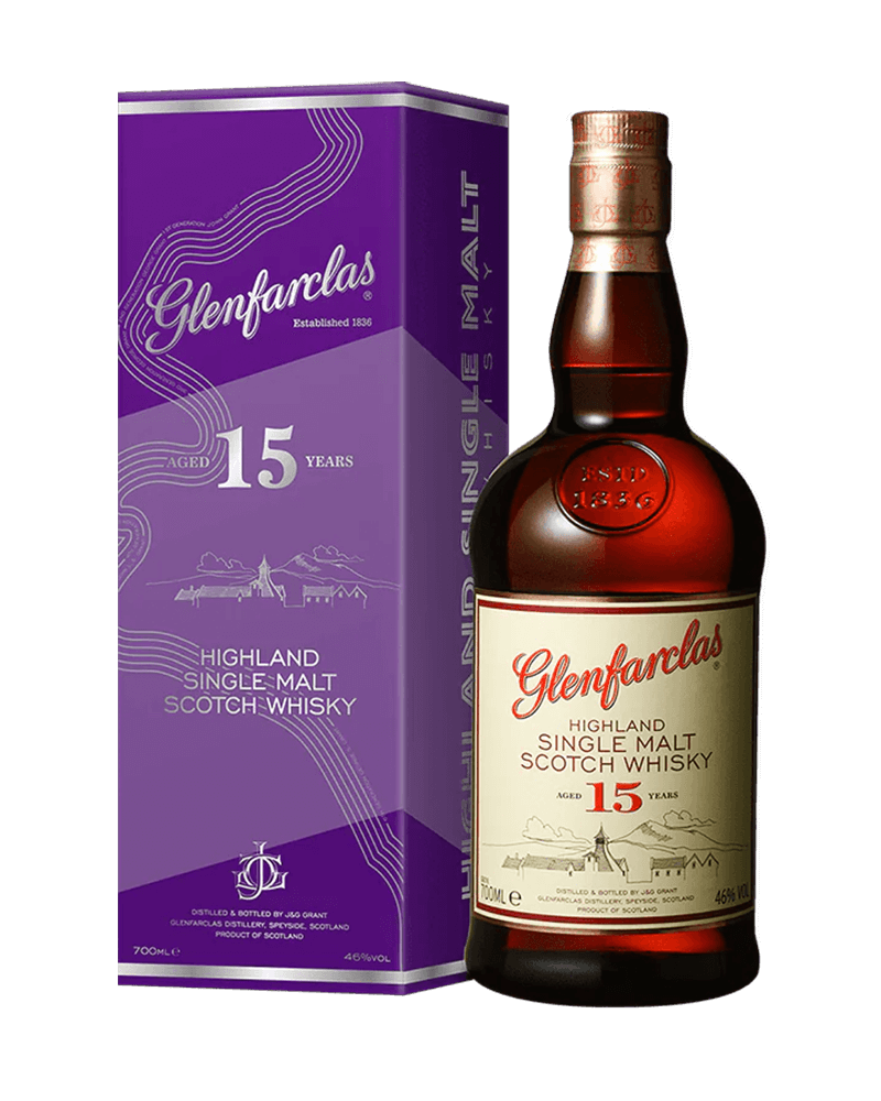 -Glenfarclas 15 Years Highland Single Malt Scotch Whisky-格蘭花格15年單一麥芽蘇格蘭威士忌-加佳酒Plus9