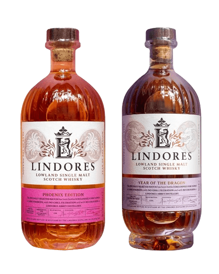 -Lindores Abbey Year Of The Dragon Exclusive + Phoenix Edition Exclusive-Lindores Abbey林多修道院龍飛鳳舞台灣龍年限量版套組單一麥芽蘇格蘭威士忌-加佳酒Plus9