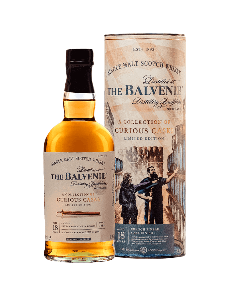 -THE BALVENIE CURIOUS CASKS 18 YEARS OLD SINGLE MALT SCOTCH WHISKY-百富故事系列 窖藏奇遇 18年皮諾甜酒桶單一麥芽威士忌-加佳酒Plus9