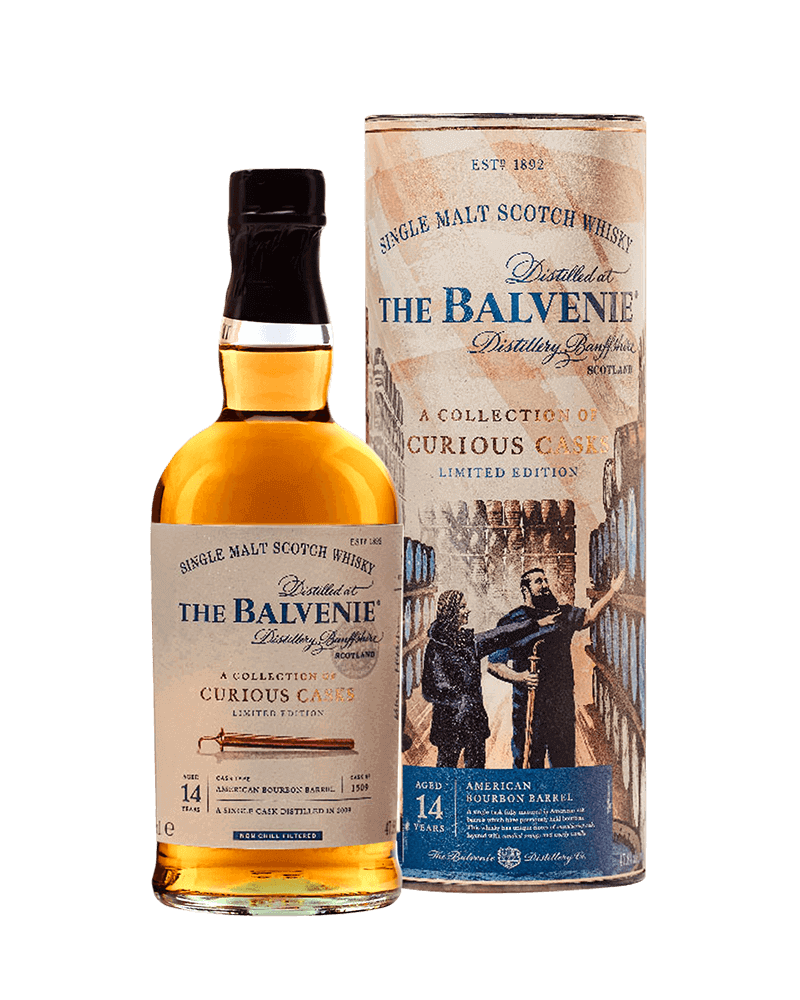 -THE BALVENIE  CURIOUS CASKS 14 YEARS OLD SINGLE MALT SCOTCH WHISKY-百富故事系列 窖藏奇遇 14年波本桶單一麥芽威士忌-加佳酒Plus9