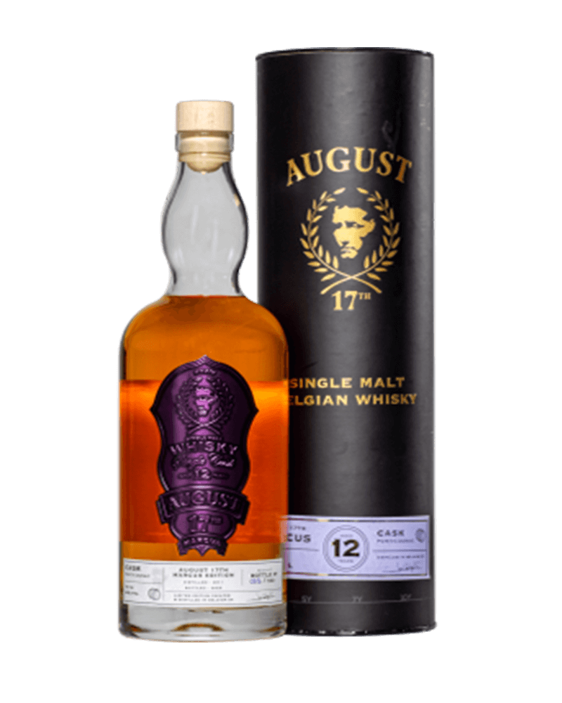 -August 17th MARCUS 12Y Single Malt Whisky-威富AUGUST 17TH ⾺可斯12年單⼀麥芽比利時威⼠忌 700ml-加佳酒Plus9