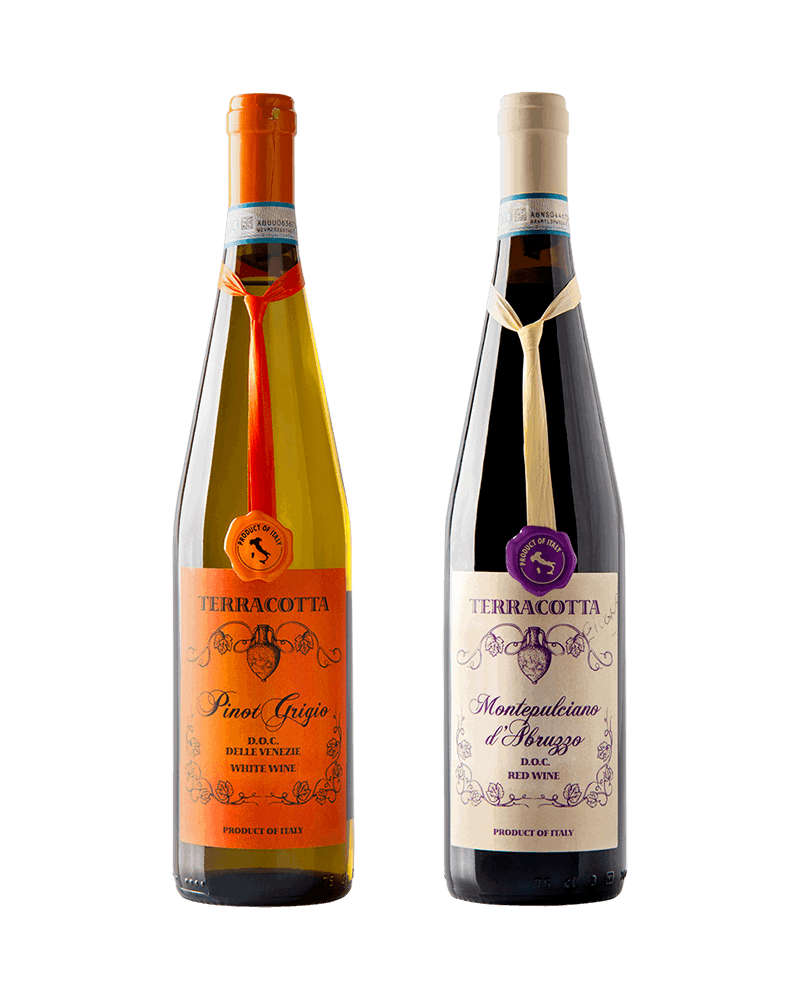 Le Sorelle-Terracotta Vino set-樂索蕾酒莊 小陶器紅白酒套組-加佳酒Plus9