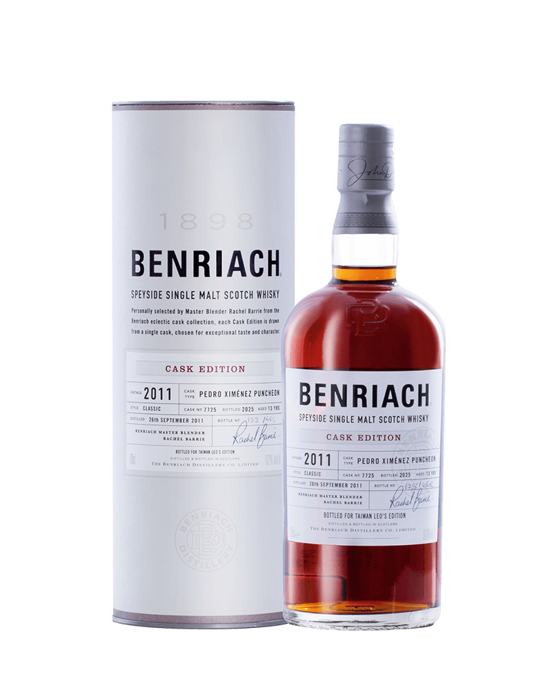 -BENRIACH 13 YO LEO EDITION PX CASK STRENGTH SINGLE MALT SCOTCH WHISKY-班瑞克13年私人訂製PX雪莉單桶原酒(李奥社長選桶)-加佳酒Plus9