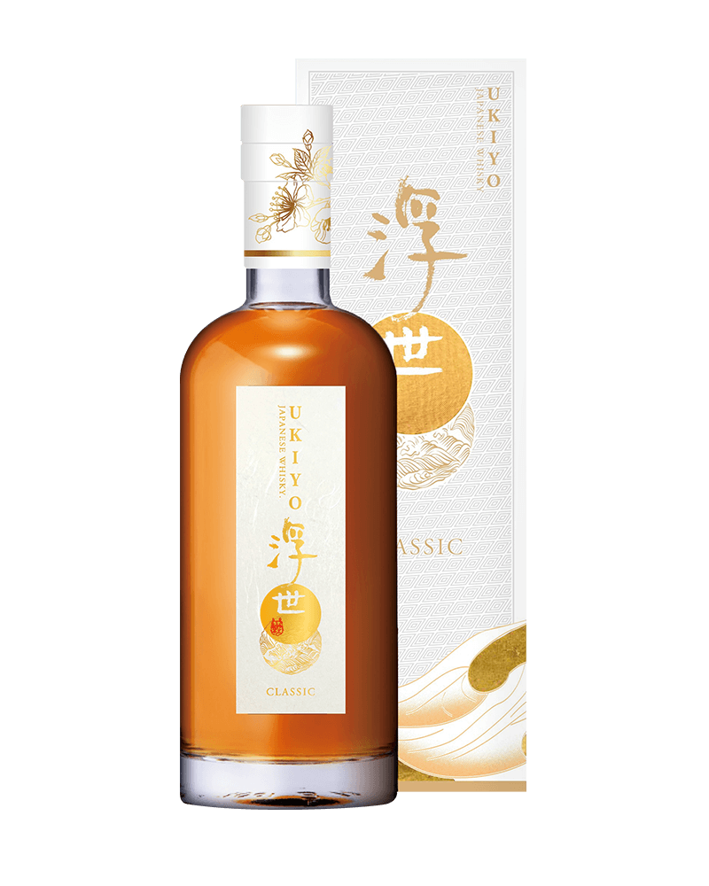 久米仙酒造-Ukiyo Whisky Classic White Label-久米仙酒造 浮世經典白標威士忌 禮盒版-加佳酒Plus9