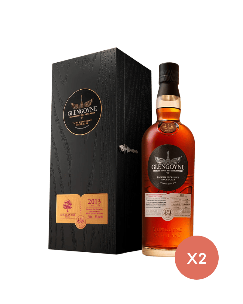 格蘭哥尼-Glengoyne Taiwan Exclusive Single Cask 2013 European Oak Sherry Butt Cask No.294-格蘭哥尼 森藏雪莉單桶系列 2013歐洲橡木單桶 CASK NO.294(2瓶)-加佳酒Plus9