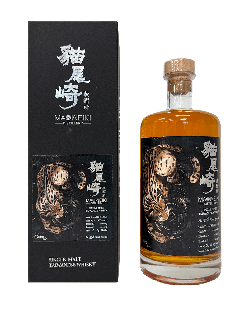 -MAOWEIKI DISTILLERY SINGLE MALT TAIWANESE WHISKY-貓尾崎 台灣石虎篇 裸麥單桶 單一麥芽威士忌-加佳酒Plus9