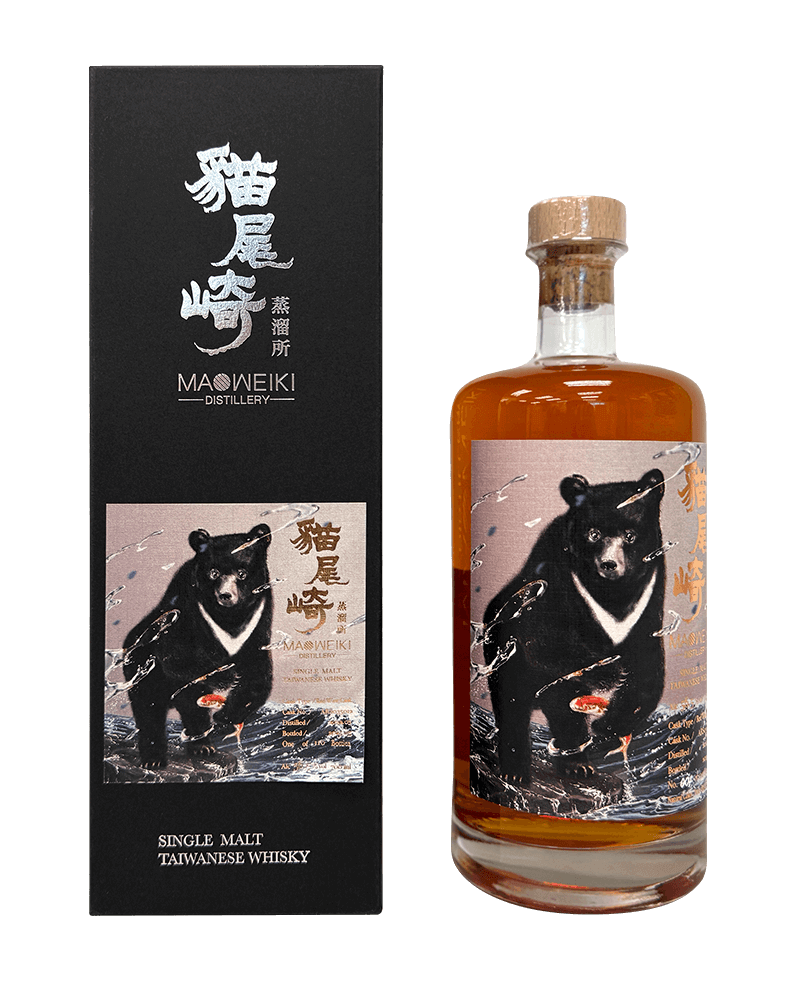 貓尾崎蒸餾所-MAOWEIKI DISTILLERY SINGLE MALT TAIWANESE WHISKY Red Wine Cask-貓尾崎 台灣黑熊 紅酒單桶 單一麥芽威士忌-加佳酒Plus9