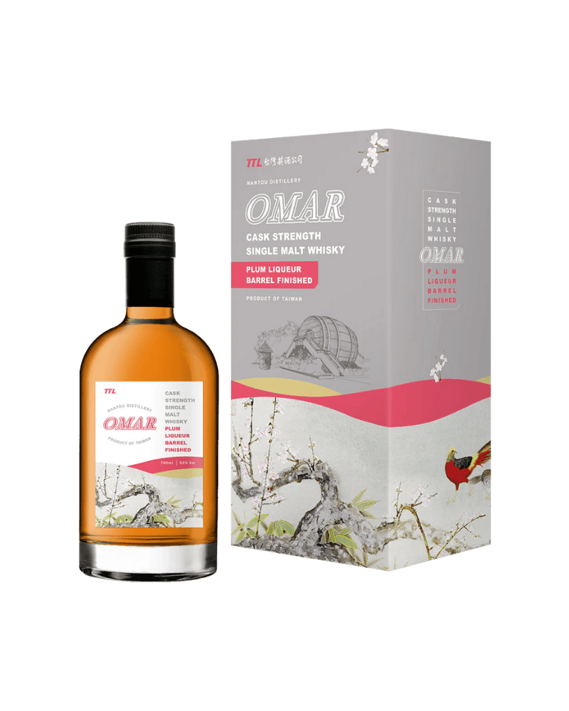 OMAR-Omar Plum Liqueur Finished Cask Strength Single Malt Taiwan Whisky-OMAR原桶強度梅子酒桶單一麥芽台灣威士忌700ml(舊版)-加佳酒Plus9
